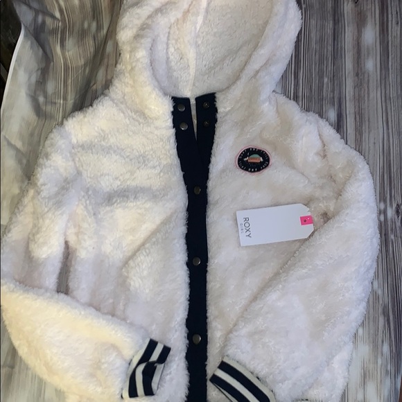 💞 Roxy girls sound of tree teddy jacket 💞 - Picture 3 of 3